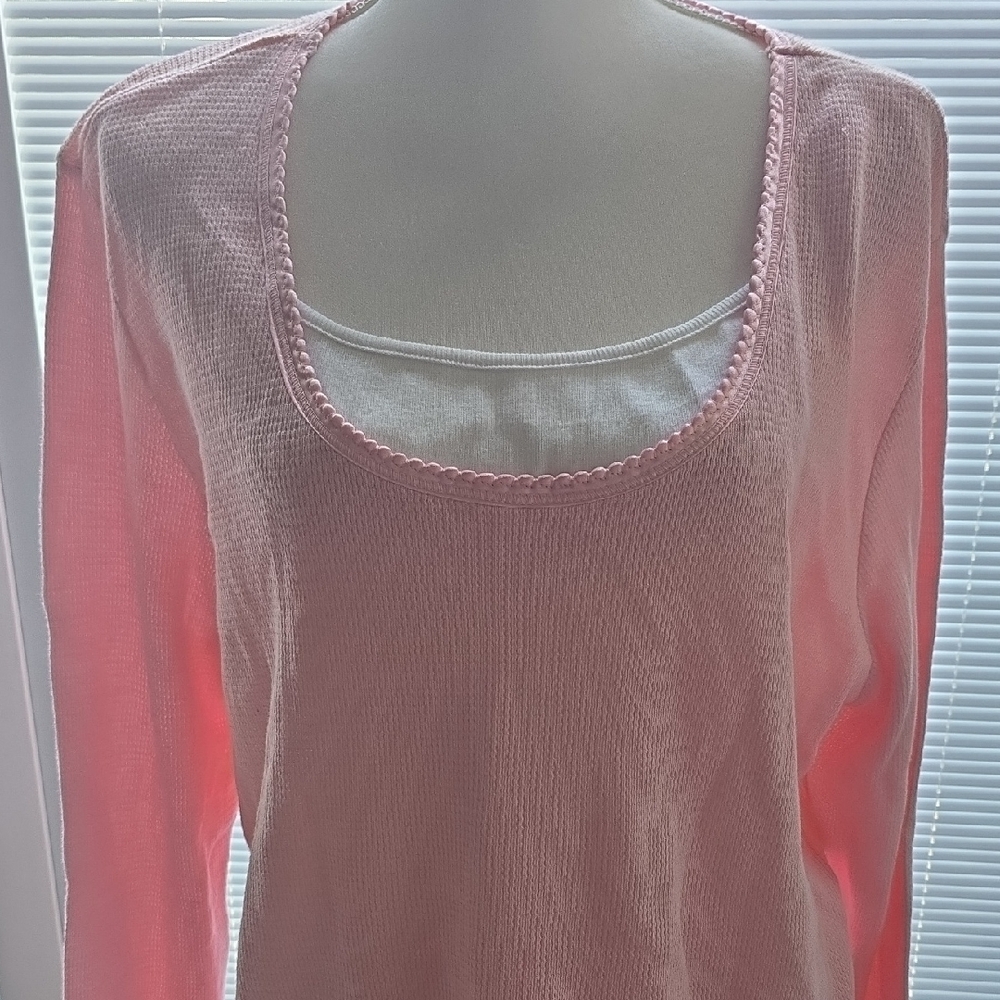 Faded Glory Pink Long Sleeve Top